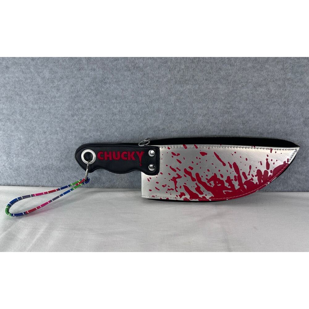 Chucky Knife Purse Wristlet Cosplay Child's Play Halloween Zip Up 16" Horror